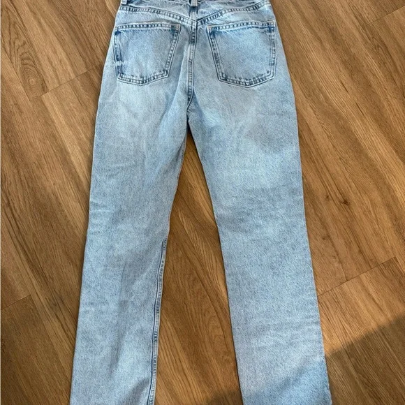 Zara Faded Blue Denim Pants - Picture 2 of 4